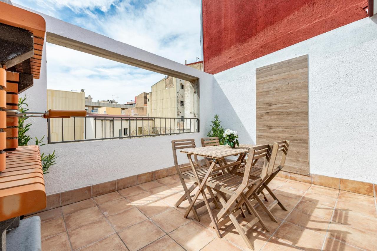 Ferienwohnung Atico Duplex Con Barbacoa Y Terraza En Barri Port Maritim Tarragona Exterior foto