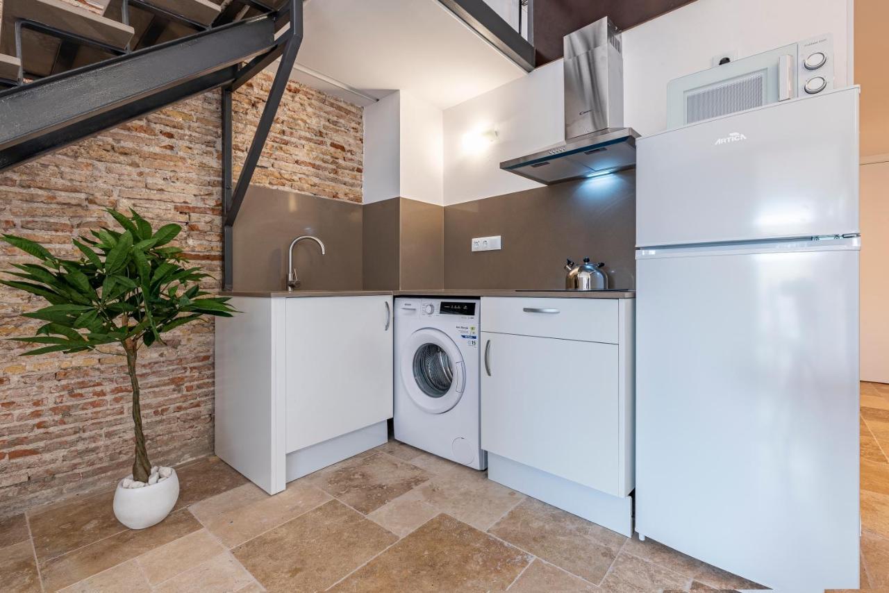 Ferienwohnung Atico Duplex Con Barbacoa Y Terraza En Barri Port Maritim Tarragona Exterior foto