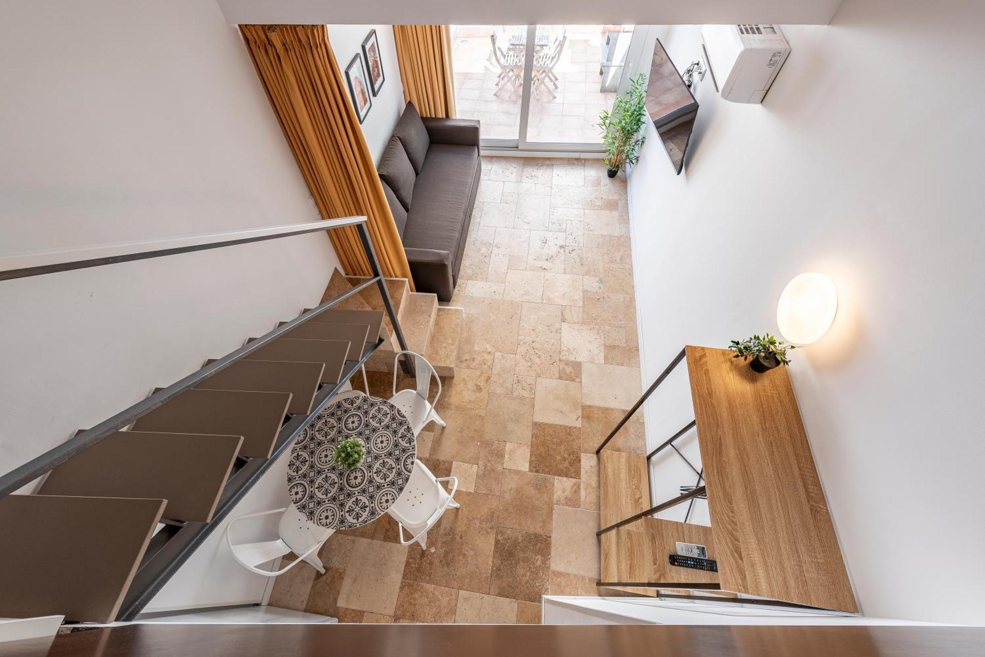 Ferienwohnung Atico Duplex Con Barbacoa Y Terraza En Barri Port Maritim Tarragona Exterior foto